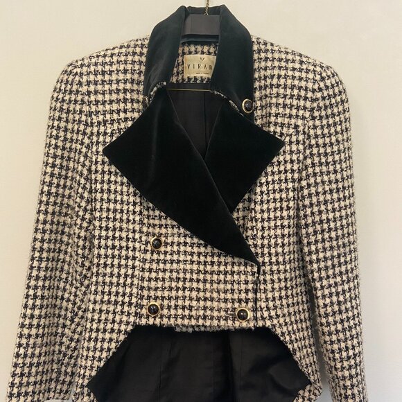 Fyzal Virani Tweed Cutaway "Lion Tamer" Jacket  - Vintage - Picture 1 of 3
